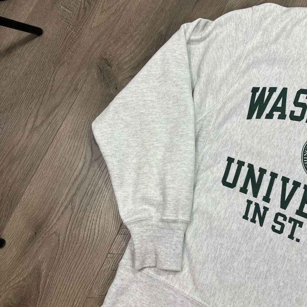 Washington University In St. Louis Champion Reverse Weave Mens Small Gray - Picture 2 of 8
